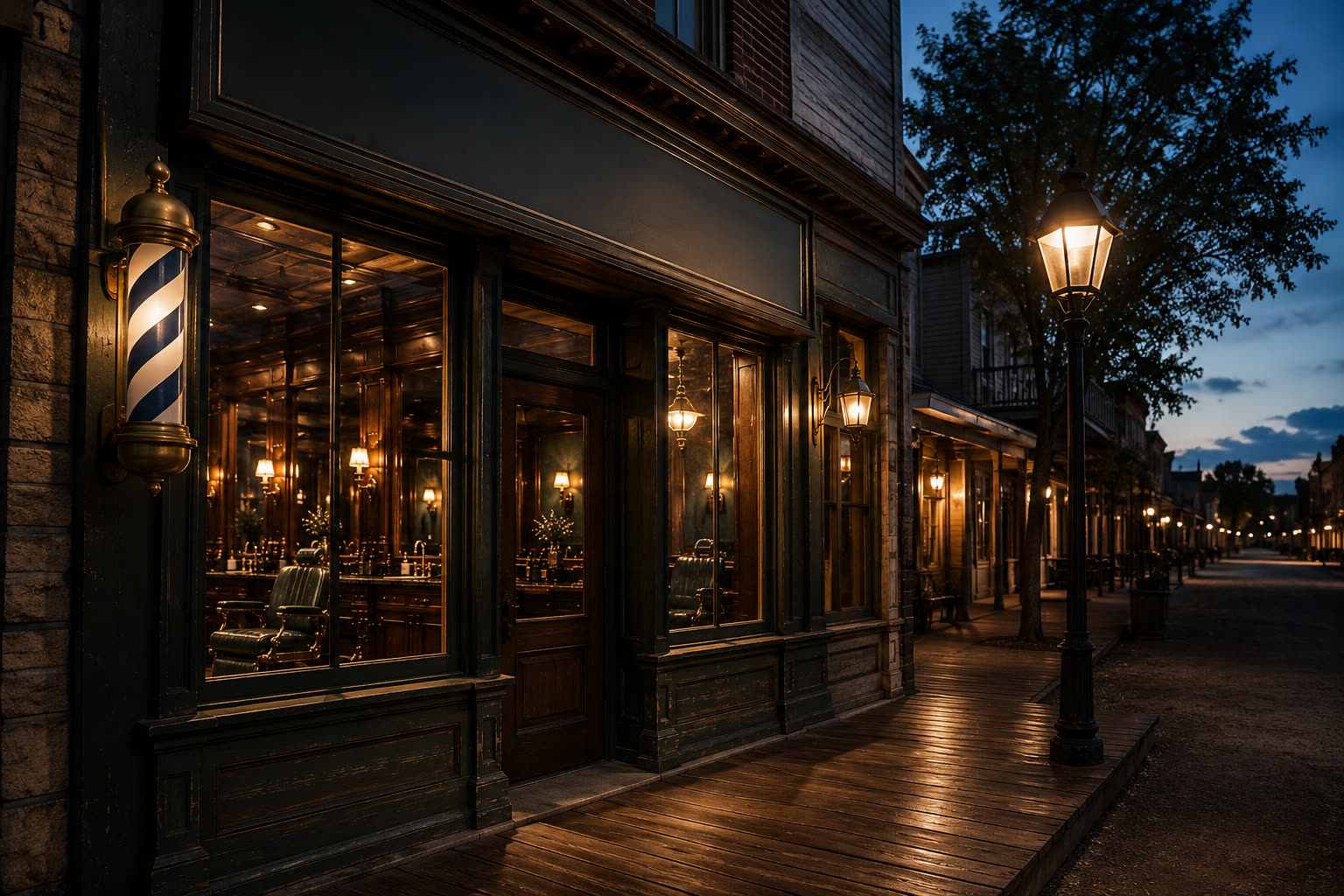 The Old Town Temecula storefront of High Society Shave Parlor
